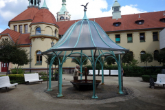 Dricksvattenfontänen i Sopot. Mineralvatten med ursprung från källa på 800 meters djup!