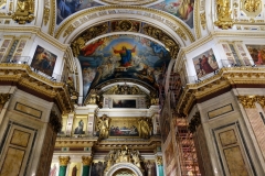 Interiören i  St. Isaac’s Cathedral, Sankt Petersburg.
