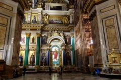 Interiören i  St. Isaac’s Cathedral, Sankt Petersburg.