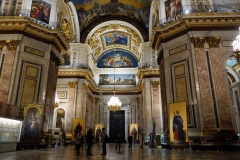 Interiören i  St. Isaac’s Cathedral, Sankt Petersburg.