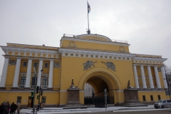 Den östra delen av Amiralitetsbyggnaden, Sankt Petersburg.