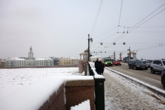 Kunstkamera och Palatsbron, Sankt Petersburg.