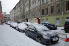 Gatuscen i centrala Sankt Petersburg.