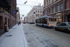 Gatuscen i centrala Sankt Petersburg.