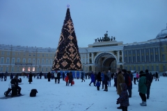 Palatstorget med Generalstabsbyggnaden i bakgrunden, Sankt Petersburg.