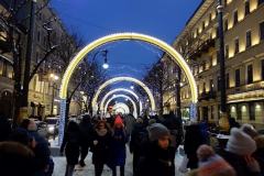 Sidogata till Nevsky Prospekt, Sankt Petersburg.