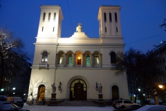 Kyrka längs Nevsky Prospekt, Sankt Petersburg.