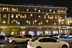 Arkitekturen längs Nevsky Prospekt, Sankt Petersburg.