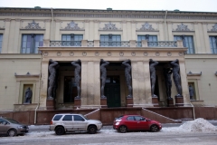 Granite Statues of Atlantes, New Hermitage, Sankt Petersburg.