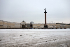 Alexanderkolonnen och Generalstabsbyggnaden, Sankt Petersburg.