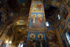 Interiören i Uppståndelsekyrkan, Sankt Petersburg.