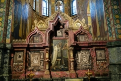 Interiören i Uppståndelsekyrkan, Sankt Petersburg.