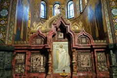 Interiören i Uppståndelsekyrkan, Sankt Petersburg.