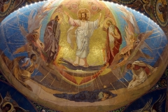 Interiören i Uppståndelsekyrkan, Sankt Petersburg.