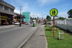 Gatuscen längs Real Street, Tacloban.
