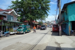 Gatuscen i centrala Tacloban.