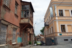 Arkitekturen i gamla Tbilisi.