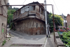 Mycket gammalt hus på Betlemi Street, Tbilisi.