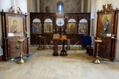 Interiören i Metekhi St. Virgin Church, Tbilisi.