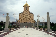 Georgiens största katedral, Sameba Cathedral, Tbilisi.