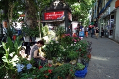 Försäljning av blommor i centrala Tbilisi.