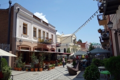 Art Nouveau-arkitektur längs David Aghmashenebeli-avenyn, Tbilisi.