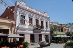 Art Nouveau-arkitektur längs David Aghmashenebeli-avenyn, Tbilisi.