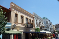 Art Nouveau-arkitektur längs David Aghmashenebeli-avenyn, Tbilisi.