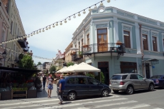 Art Nouveau-arkitektur längs David Aghmashenebeli-avenyn, Tbilisi.