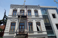 Art Nouveau-arkitektur längs David Aghmashenebeli-avenyn, Tbilisi.