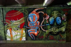 Graffiti i gångtunnel, Tbilisi.