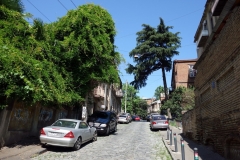 Gatuscen  längs Mikheil Zandukeli street, Tbilisi.