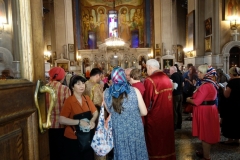 Den vackra interiören i Kashveti Church of St. George, Tbilisi.