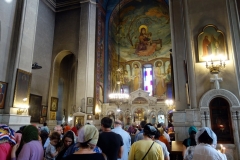 Den vackra interiören i Kashveti Church of St. George, Tbilisi.