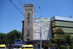 Arkitekturen längs Aleksandr Pushkin-Nikoloz Baratashvili Streets, Tbilisi.