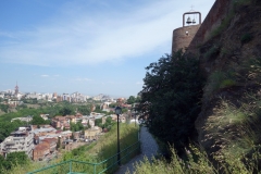 Leden vid Narikala Fortress, Tbilisi.