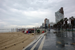 Stranden i centrala Tel Aviv.