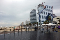 Stranden i centrala Tel Aviv.