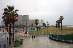 Charles Clore Park längs vattnet i centrala Tel Aviv.