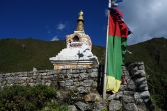 Stupa längs EBC-trekken mellan Namche Bazaar och Tengboche.