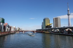 Sumida River och Tokyo Skytree, Tokyo.