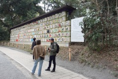 Promenaden i Meiji Jingu-skogen, Tokyo.