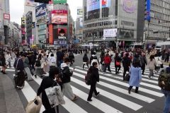 Shibuya Crossing, Shibuya, Tokyo.