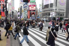 Shibuya Crossing, Shibuya, Tokyo.