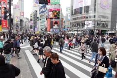 Shibuya Crossing, Shibuya, Tokyo.