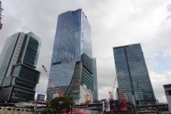 Byggnaden Shibuya Scramble Square med Shibuya Sky på toppen, Shibuya, Tokyo.