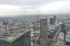 Utsikten över Tokyo från Shibuya Sky, Shibuya, Tokyo.