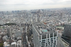 Utsikten över Tokyo från Shibuya Sky, Shibuya, Tokyo.