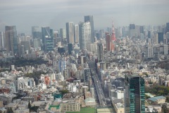 Utsikten över Tokyo från Shibuya Sky, Shibuya, Tokyo.