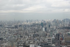 Utsikten över Tokyo från Shibuya Sky, Shibuya, Tokyo.